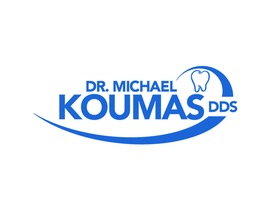 Dr. Michael Koumas, DDS PC Logo refering to dental prosthetics general dentist newburgh ny
